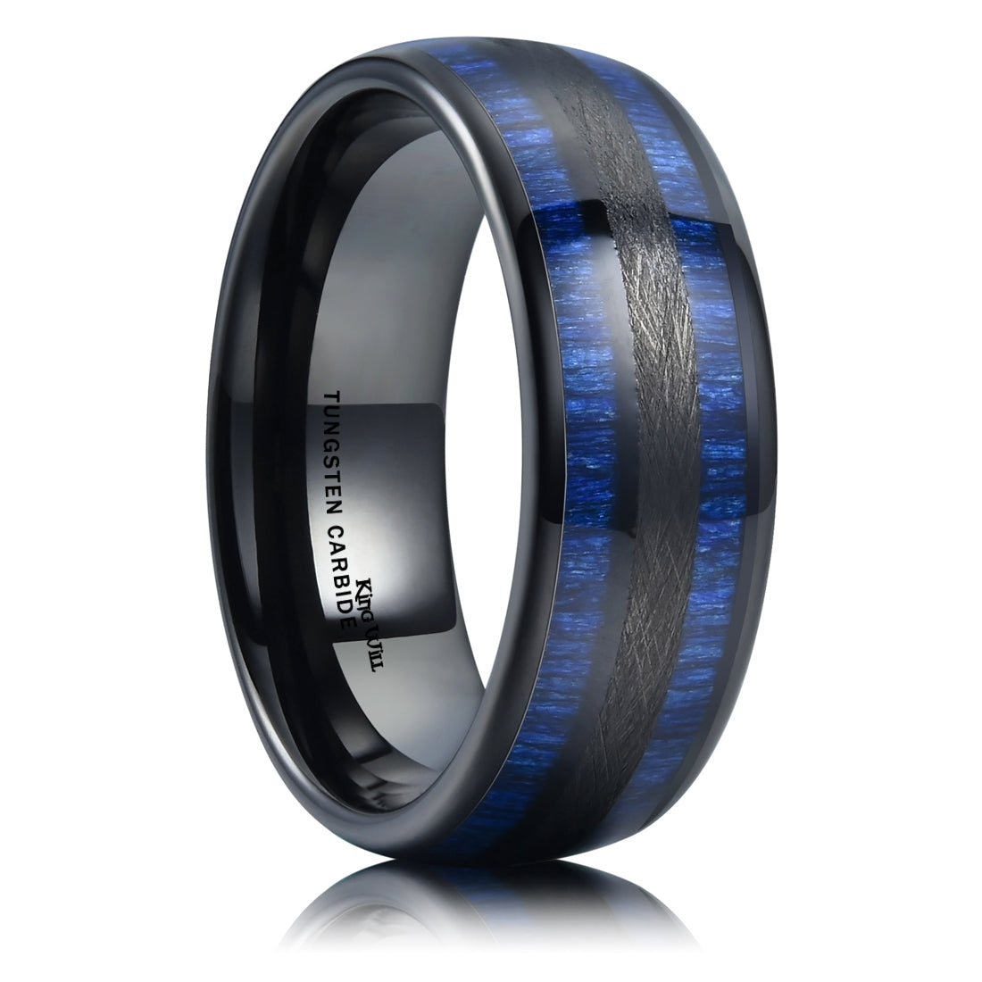 Detroit Lions Ring 8mm Blue Ring Tungsten Ring #lions 12.5